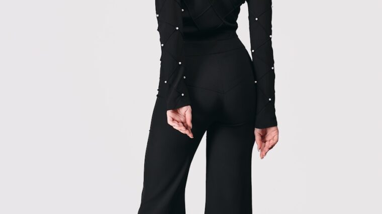 Photo black jumpsuit