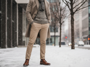 Elegancka wygoda zimą - jak nosić chinosy w chłodniejszych miesiącach?