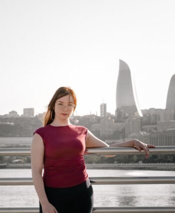 Photo burgundy pants